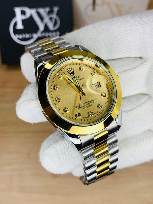 Rolex gold dial 2 tone