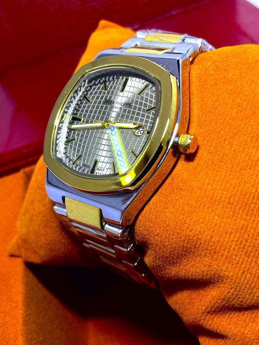 2 tone with bage dial Patek Philippe geneve