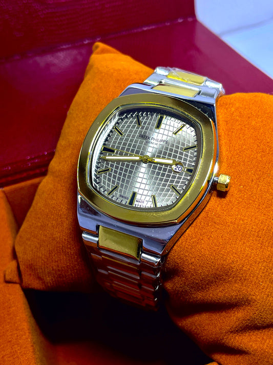 2 tone with bage dial Patek Philippe geneve