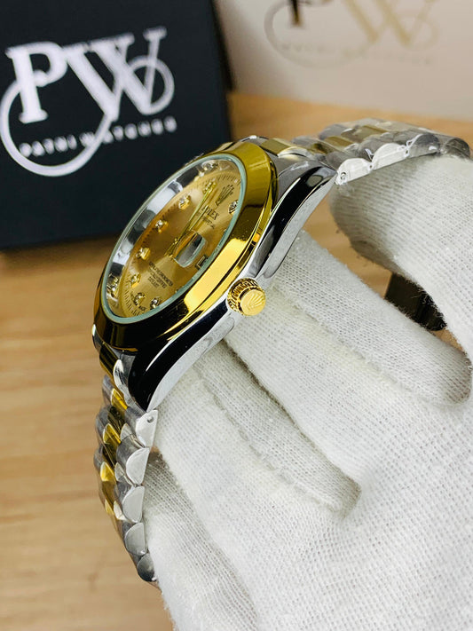 Rolex gold dial 2 tone