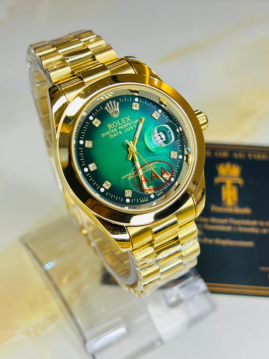 Rolex gold green