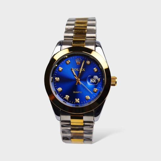 Rolex 2 tone in blue dial